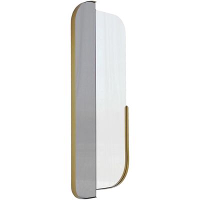 DMORA Espejo Gavirate, Forma Rectangular, Tipo De Pared, Estructura Transparente, 60x130 Cm, Oro DMORA Espejo Gavirate, Forma Rectangular, Tipo De Pared, Estructura Transparente, 60x130 Cm, Oro