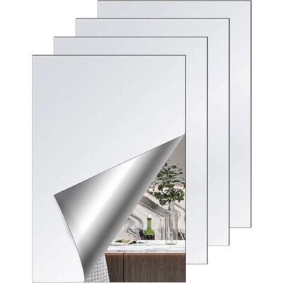 OEM Espejo De Pared Adhesivo, Juego De 4 Espejos De Pared Autoadhesivos, Sin Marco, Lámina De Espejo Acrílico De 20 X 30 Cm, Espejo Adhesivo Para Puerta De Baño/sala De Estar/dormitorio. OEM Espejo De Pared Adhesivo, Juego De 4 Espejos De Pared Autoadhesivos, Sin Marco, Lámina De Espejo Acrílico De 20 X 30 Cm, Espejo Adhesivo Para Puerta De Baño/sala De Estar/dormitorio.