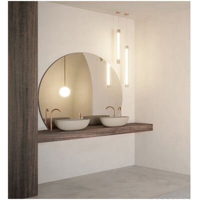 Espejo de baño Riho Sunrise - Sensor de movimiento, calefacción, iluminación LED Espejo de baño Riho Sunrise - Sensor de movimiento, calefacción, iluminación LED