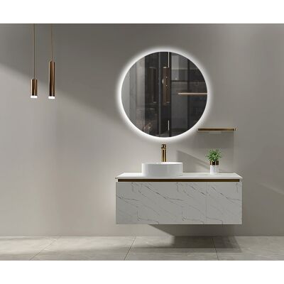Espejo LED redondo Oporto de 100cm - Baño, Moderno, Minimalista Espejo LED redondo Oporto de 100cm - Baño, Moderno, Minimalista