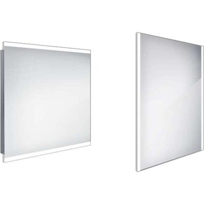 Nimco Espejos - Espejo Con Iluminación Led, 80x70 Cm, Aluminio Zp 12003 Nimco Espejos - Espejo Con Iluminación Led, 80x70 Cm, Aluminio Zp 12003