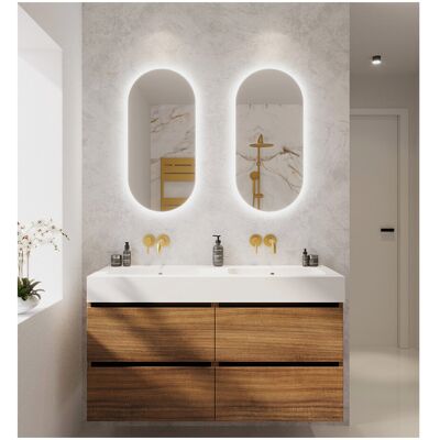Espejo ovalado de baño Riho - Antiempañante con LED Espejo ovalado de baño Riho - Antiempañante con LED