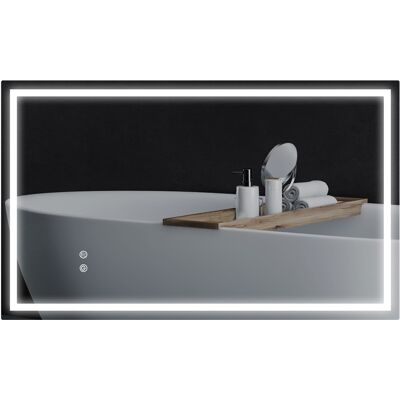 JHY DESIGN Espejo De Baño Led, Brillo Ajustable, Función Antivaho, Resistente Al Agua. JHY DESIGN Espejo De Baño Led, Brillo Ajustable, Función Antivaho, Resistente Al Agua.