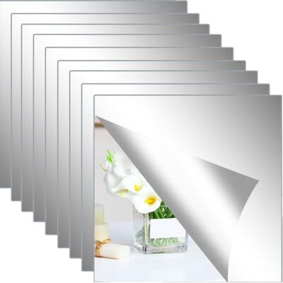OEM Azulejos De Espejo Autoadhesivos De 30x30 Cm, Vidrio Flotado, Resistente A Arañazos, Fácil Instalación, Perfectos Para Sala De Estar, 9 Piezas OEM Azulejos De Espejo Autoadhesivos De 30x30 Cm, Vidrio Flotado, Resistente A Arañazos, Fácil Instalación, Perfectos Para Sala De Estar, 9 Piezas
