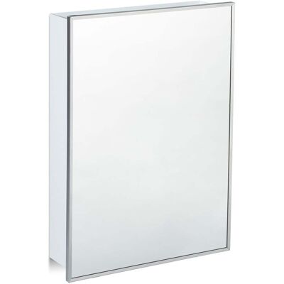 HELLOSHOP26 Práctico Armario De Pared Para Baño Con Espejo 60 X 40 X 15 Cm Almacenamiento Optimizado Acabado Blanco 130004224 HELLOSHOP26 Práctico Armario De Pared Para Baño Con Espejo 60 X 40 X 15 Cm Almacenamiento Optimizado Acabado Blanco 130004224