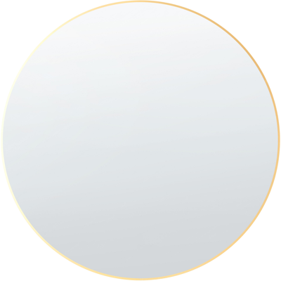 Beliani - Espejo De Pared De Vidrio Dorado 80 Cm Marco Accesorio Decorativo Annemasse Beliani - Espejo De Pared De Vidrio Dorado 80 Cm Marco Accesorio Decorativo Annemasse