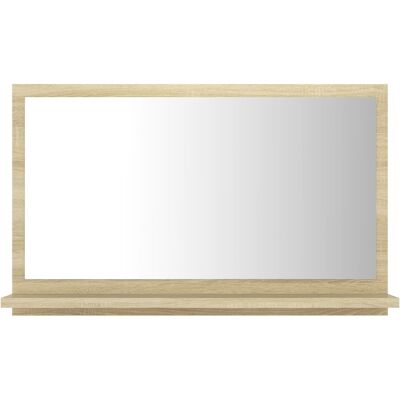 Espejo de baño madera Sonoma roble 60x10,5x37 cm - Espejo de baño Espejo de baño madera Sonoma roble 60x10,5x37 cm - Espejo de baño