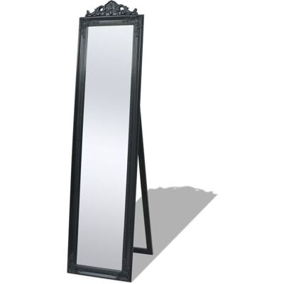 DECOSHOP26 DEC022665 Espejo 160 x 40 cm Negro DECOSHOP26 DEC022665 Espejo 160 x 40 cm Negro