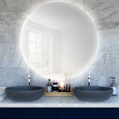 OEM Espejo Brillante Sin Bordes, 50 Cm, Luz Fría. OEM Espejo Brillante Sin Bordes, 50 Cm, Luz Fría.