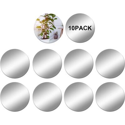 OEM 10 Espejos Acrílicos, 10x10cm, Azulejos De Espejo Acrílico Autoadhesivos, Redondos, Azulejos De Espejo Acrílico, Fácil Instalación OEM 10 Espejos Acrílicos, 10x10cm, Azulejos De Espejo Acrílico Autoadhesivos, Redondos, Azulejos De Espejo Acrílico, Fácil Instalación