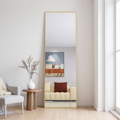 OEM Espejo De Pie Rectangular 162 X 53 Cm Marco Dorado De Aleación De Aluminio, Vidrio De Alta Definición OEM Espejo De Pie Rectangular 162 X 53 Cm Marco Dorado De Aleación De Aluminio, Vidrio De Alta Definición