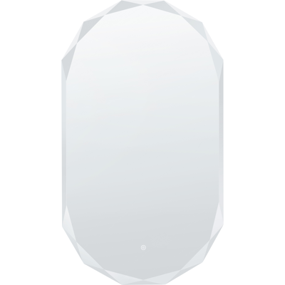 BELIANI Espejo De Pared Con Led Moderno Ovalado Para Dormitorio Y Baño 62 X 109 Cm Cm Plateado Anizy BELIANI Espejo De Pared Con Led Moderno Ovalado Para Dormitorio Y Baño 62 X 109 Cm Cm Plateado Anizy