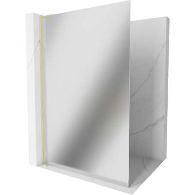 Mexen Kioto L Panel De Ducha Walk-in 70 X 200 Cm, Espejo, Dorado Cepillado - 800-070-103-55-50 Mexen Kioto L Panel De Ducha Walk-in 70 X 200 Cm, Espejo, Dorado Cepillado - 800-070-103-55-50