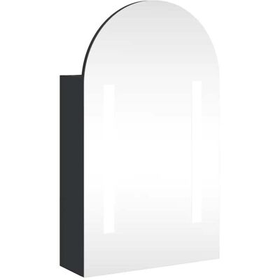 HELLOSHOP26 Armario De Baño Con Espejo Led De Pared Negro 42 X 13 X 70 Cm Con Estantes Ajustables Diseño Elegante En Madera Negra 020047275 HELLOSHOP26 Armario De Baño Con Espejo Led De Pared Negro 42 X 13 X 70 Cm Con Estantes Ajustables Diseño Elegante En Madera Negra 020047275