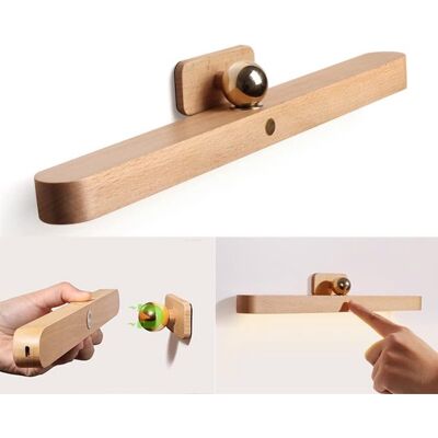 OEM Lámpara De Pared Recargable Para Espejo De Baño,de Madera,con Interruptor Táctil,led De 5 W,recargable Por Usb,4000 K,30 Cm OEM Lámpara De Pared Recargable Para Espejo De Baño,de Madera,con Interruptor Táctil,led De 5 W,recargable Por Usb,4000 K,30 Cm