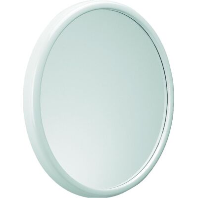 Espejo de baño redondo blanco Metaform - Ø50cm, Montaje en pared, Resistente a fuego y arañazos Espejo de baño redondo blanco Metaform - Ø50cm, Montaje en pared, Resistente a fuego y arañazos