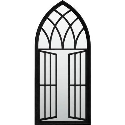 Espejo De Jardín Hierro Negro Para Exterior 100x45 Cm Vidaxl Espejo De Jardín Hierro Negro Para Exterior 100x45 Cm Vidaxl