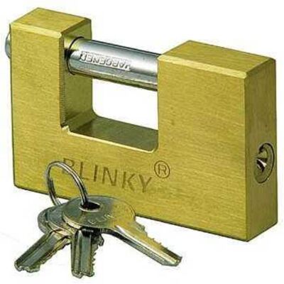 BLINKY Candado De Persiana Enrollable Parpadeante De Latón Pesado De 90 Mm BLINKY Candado De Persiana Enrollable Parpadeante De Latón Pesado De 90 Mm