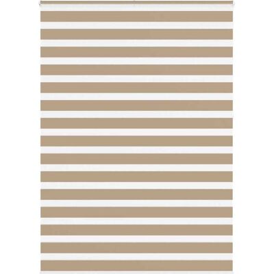 vidaXL Persiana Cebra - Arena Marrón - 160x230 cm - Poliéster Duradero vidaXL Persiana Cebra - Arena Marrón - 160x230 cm - Poliéster Duradero