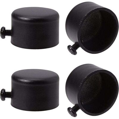 OEM 4 Remates Para Barra De Cortina, Remates De Metal Negro Con Tornillos, Remates Cilíndricos De 28 Mm, Cabezales Para Accesorios De Cortinas De Oficina Y Hogar - Crezuo OEM 4 Remates Para Barra De Cortina, Remates De Metal Negro Con Tornillos, Remates Cilíndricos De 28 Mm, Cabezales Para Accesorios De Cortinas De Oficina Y Hogar - Crezuo