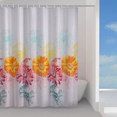 GEDY G-Frenesia Cortina de Ducha de Poliéster - Diseño Floral GEDY G-Frenesia Cortina de Ducha de Poliéster - Diseño Floral