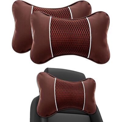 OEM Un Juego De 2 Cojines De Soporte Para El Cuello Para Asientos De Coche, Cojines Cervicales Para Coche, Reposacabezas Para Asientos De Coche Y Accesorios Para Coche (marrón). OEM Un Juego De 2 Cojines De Soporte Para El Cuello Para Asientos De Coche, Cojines Cervicales Para Coche, Reposacabezas Para Asientos De Coche Y Accesorios Para Coche (marrón).