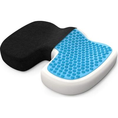 OEM Cojín De Asiento De Espuma Viscoelástica - Lavable - Capa Antideslizante - Gel Transpirable Integrado - Ergonómico - Dimensiones 45 X 35 X 7 Cm - Apto Para Sillas De Oficina Y Asientos De Coche OEM Cojín De Asiento De Espuma Viscoelástica - Lavable - Capa Antideslizante - Gel Transpirable Integrado - Ergonómico - Dimensiones 45 X 35 X 7 Cm - Apto Para Sillas De Oficina Y Asientos De Coche