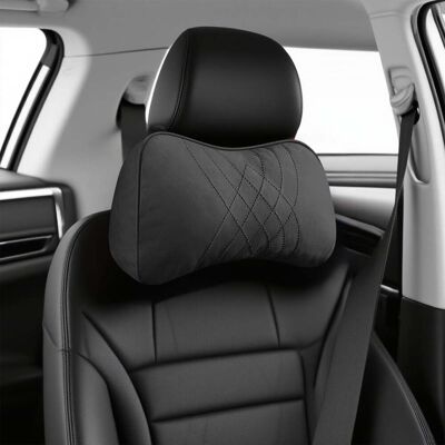 OEM Reposacabezas De Coche De Ante De Piel En Color Naranja, Con Pespuntes En Forma De Diamante Para Mayor Sujeción Del Cuello, Apto Para Asientos De Coche, Tamaño Universal (negro). OEM Reposacabezas De Coche De Ante De Piel En Color Naranja, Con Pespuntes En Forma De Diamante Para Mayor Sujeción Del Cuello, Apto Para Asientos De Coche, Tamaño Universal (negro).
