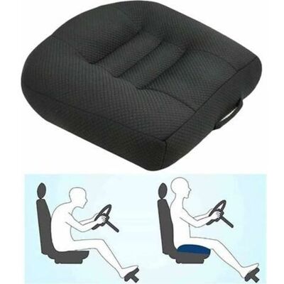 OEM Cojín Elevador Para Coche, Cojín Elevador Para Asiento De Coche Para Mayor Alivio Y Comodidad Con Malla Transpirable, Aumenta El Campo De Visión En 12 Cm (negro) OEM Cojín Elevador Para Coche, Cojín Elevador Para Asiento De Coche Para Mayor Alivio Y Comodidad Con Malla Transpirable, Aumenta El Campo De Visión En 12 Cm (negro)