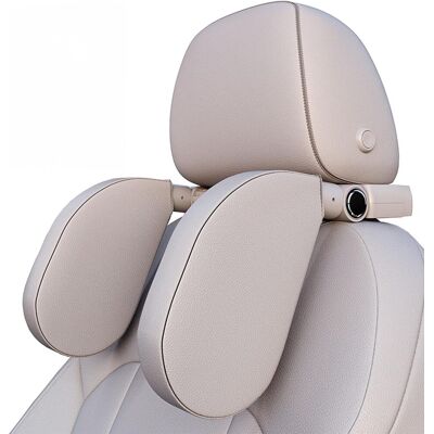 OEM Reposacabezas Infantil Para Coche, Ajustable 180°, De Piel, Transpirable, Con Cojín Cervical, Apto Para Adultos Y Niños, Para Dormir Durante Los Viajes, Color Gris. OEM Reposacabezas Infantil Para Coche, Ajustable 180°, De Piel, Transpirable, Con Cojín Cervical, Apto Para Adultos Y Niños, Para Dormir Durante Los Viajes, Color Gris.