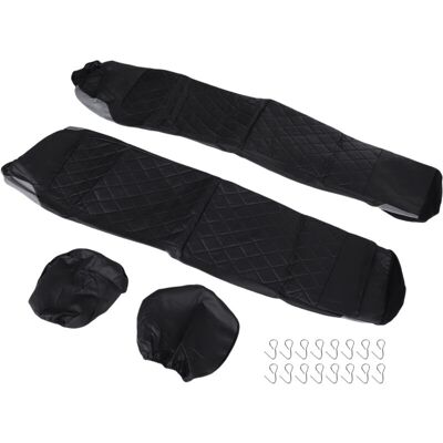 OEM Fundas Universales Para Asientos De Coche, Juego De 4 Piezas Para Asientos Delanteros Con Reposacabezas, Protectores De Cuero Sintético Pu Para Todas Las Estaciones, Color Gris -crezuo OEM Fundas Universales Para Asientos De Coche, Juego De 4 Piezas Para Asientos Delanteros Con Reposacabezas, Protectores De Cuero Sintético Pu Para Todas Las Estaciones, Color Gris -crezuo