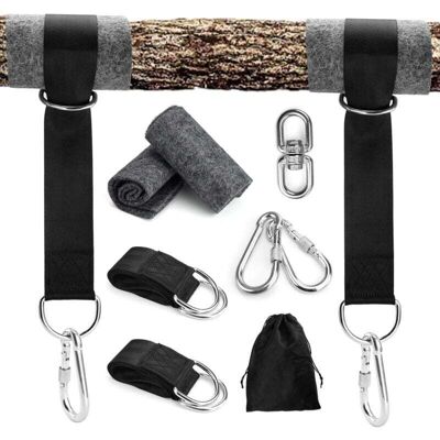 OEM Correa Para Hamaca, Correa Para Columpio De Árbol De 1,5 M, Con 2 Anillas En D, Mosquetones Y Acolchado Protector Para Árboles, Accesorio Para Hamaca De Árbol, Para Columpio De Hamaca De Jardín OEM Correa Para Hamaca, Correa Para Columpio De Árbol De 1,5 M, Con 2 Anillas En D, Mosquetones Y Acolchado Protector Para Árboles, Accesorio Para Hamaca De Árbol, Para Columpio De Hamaca De Jardín