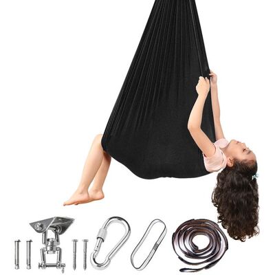OEM Silla Colgante De Entrenamiento Sensorial Infantil, Hamaca Negra De 280x150cm (placa De Columpio + Cierre) OEM Silla Colgante De Entrenamiento Sensorial Infantil, Hamaca Negra De 280x150cm (placa De Columpio + Cierre)