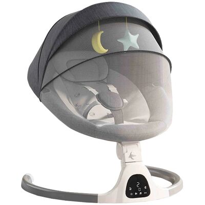 OEM Silla Mecedora Eléctrica Para Bebé, Arnés De Cinco Puntos, Control Remoto Fácil De Usar, Color Gris Nuevo. OEM Silla Mecedora Eléctrica Para Bebé, Arnés De Cinco Puntos, Control Remoto Fácil De Usar, Color Gris Nuevo.