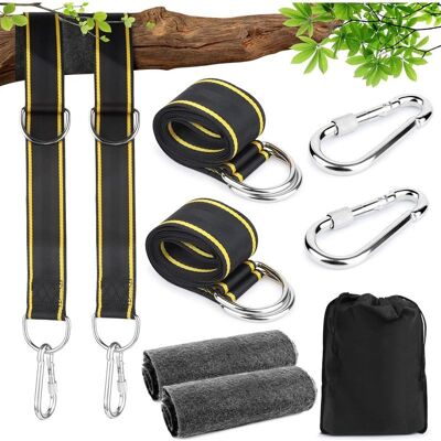 OEM Kit De Fijación Para Columpio, Hamaca, Silla Colgante, Columpio, Fijación A Árbol Con 2 Almohadillas De Protección Para Árboles, 2 Mosquetones De Alta Calidad OEM Kit De Fijación Para Columpio, Hamaca, Silla Colgante, Columpio, Fijación A Árbol Con 2 Almohadillas De Protección Para Árboles, 2 Mosquetones De Alta Calidad