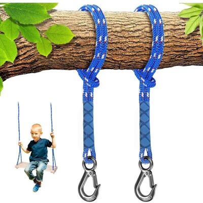 OEM Juego De 2 Ganchos Para Columpios, Cuerda Ajustable De 150 Cm De Longitud, Aptos Para Vigas De Madera Con Mosquetón, Ganchos Para Hamacas Y Sillas De Yoga, Carga Máxima 200 Kg. OEM Juego De 2 Ganchos Para Columpios, Cuerda Ajustable De 150 Cm De Longitud, Aptos Para Vigas De Madera Con Mosquetón, Ganchos Para Hamacas Y Sillas De Yoga, Carga Máxima 200 Kg.