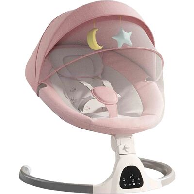 OEM Silla Mecedora Eléctrica Para Bebé, Arnés De Cinco Puntos, Control Remoto Fácil De Usar, Color Rosa Nuevo. OEM Silla Mecedora Eléctrica Para Bebé, Arnés De Cinco Puntos, Control Remoto Fácil De Usar, Color Rosa Nuevo.