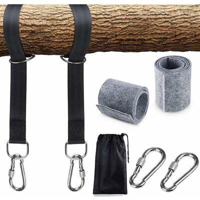 OEM Correas Para Columpio De Árbol, Accesorio Para Columpio, 1 Par, Enganche Para Columpio, Correas Para Hamaca Con 2 Mosquetones Con Gancho En D Y 2 Almohadillas Protectoras Para Árboles, Soporta Hasta 1 OEM Correas Para Columpio De Árbol, Accesorio Para Columpio, 1 Par, Enganche Para Columpio, Correas Para Hamaca Con 2 Mosquetones Con Gancho En D Y 2 Almohadillas Protectoras Para Árboles, Soporta Hasta 1