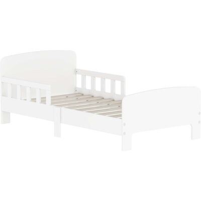 NORTHIX Cama Infantil Con Barandillas De Seguridad, Mdf, De 3 A 8 Años, Color Blanco NORTHIX Cama Infantil Con Barandillas De Seguridad, Mdf, De 3 A 8 Años, Color Blanco