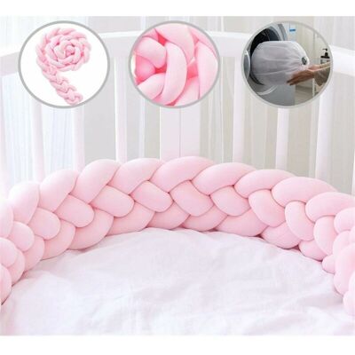 ZVD Gabrielle – Protector De Cuna De Terciopelo Trenzado De 1,5 M – Protección Suave Para Recién Nacidos – 15 Cm De Grosor – Decoración Para La Habitación Del Bebé ZVD Gabrielle – Protector De Cuna De Terciopelo Trenzado De 1,5 M – Protección Suave Para Recién Nacidos – 15 Cm De Grosor – Decoración Para La Habitación Del Bebé