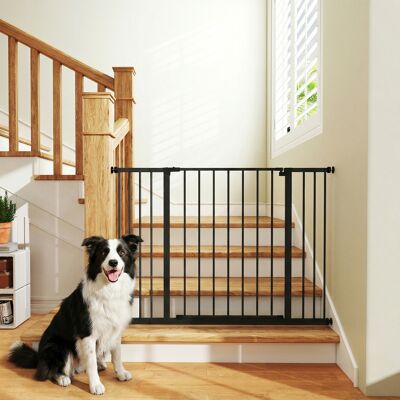 TORMATOR Barrera De Seguridad Extensible Puertas Y Escaleras Metálica Para Perros Y Bebé Barrera Puertas Mascota 76-107x76 Cm TORMATOR Barrera De Seguridad Extensible Puertas Y Escaleras Metálica Para Perros Y Bebé Barrera Puertas Mascota 76-107x76 Cm