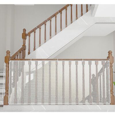 YMYNY Red De Seguridad Infantil, Blanca, 4500 Cm De Largo X 90 Cm De Alto, Protección Para Bebés En Balcones Y Escaleras, Red Resistente Y Ajustable Para Barandillas De Escaleras, Segura Para Gatos Y Juguet YMYNY Red De Seguridad Infantil, Blanca, 4500 Cm De Largo X 90 Cm De Alto, Protección Para Bebés En Balcones Y Escaleras, Red Resistente Y Ajustable Para Barandillas De Escaleras, Segura Para Gatos Y Juguet
