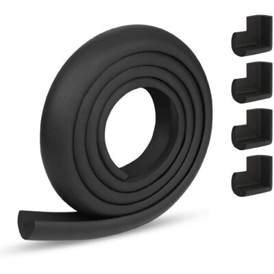JSSEVN Protector De Espuma De Seguridad, 2 Metros De Protección Para Bordes De Muebles Y 5 Protectores De Esquinas. JSSEVN Protector De Espuma De Seguridad, 2 Metros De Protección Para Bordes De Muebles Y 5 Protectores De Esquinas.