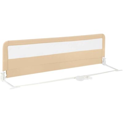NORTHIX Barandilla De Cama Plegable De 180 Cm Con Correas De Seguridad, Color Beige NORTHIX Barandilla De Cama Plegable De 180 Cm Con Correas De Seguridad, Color Beige