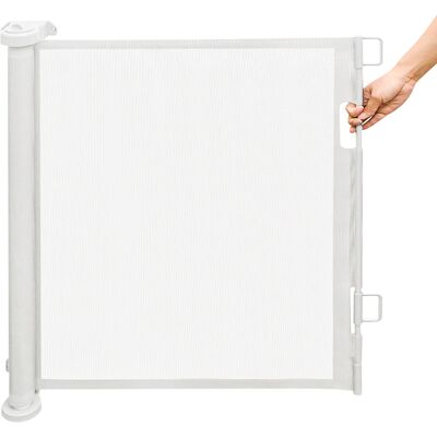 AQRAU Puerta Seguridad Bebé Extensibles (0 A 180 Cm) Barrera Seguridad Niños Y Perros, Vallas De Seguridad Para Pasillos (blanco) AQRAU Puerta Seguridad Bebé Extensibles (0 A 180 Cm) Barrera Seguridad Niños Y Perros, Vallas De Seguridad Para Pasillos (blanco)