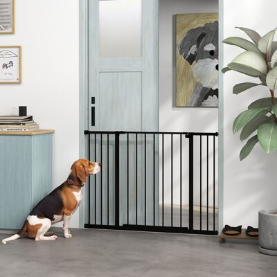 PZCC Barrera De Seguridad Extensible Puertas Y Escaleras Metálica Para Perros Y Bebé Barrera Puertas Mascota 76-107x76 Cm PZCC Barrera De Seguridad Extensible Puertas Y Escaleras Metálica Para Perros Y Bebé Barrera Puertas Mascota 76-107x76 Cm