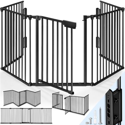 Kiduku Protector De Chimenea Baby Black - 420 Cm De Largo Barrera De Seguridad Protector De Estufa Parque Infantil Protector De Puerta Kiduku Protector De Chimenea Baby Black - 420 Cm De Largo Barrera De Seguridad Protector De Estufa Parque Infantil Protector De Puerta