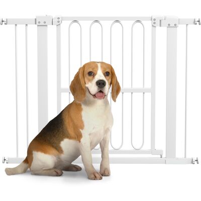 TORMATOR Puerta De Seguridad Para Perros, 76-104 Cm, Barrera Sin Taladrar, Puerta Para Escaleras TORMATOR Puerta De Seguridad Para Perros, 76-104 Cm, Barrera Sin Taladrar, Puerta Para Escaleras