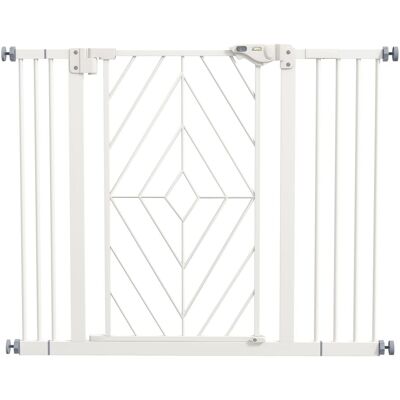 IROVAMI Barrera De Seguridad Para Puertas, Barrera De Seguridad Para Escaleras, Puerta Antiescape, Puerta Para Perros, 100 Cm X 4 Cm X 76 Cm, Blanca IROVAMI Barrera De Seguridad Para Puertas, Barrera De Seguridad Para Escaleras, Puerta Antiescape, Puerta Para Perros, 100 Cm X 4 Cm X 76 Cm, Blanca