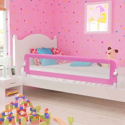 vidaXL Barandilla de seguridad cama bebé Rosa 180x42cm - Accesorio vidaXL Barandilla de seguridad cama bebé Rosa 180x42cm - Accesorio